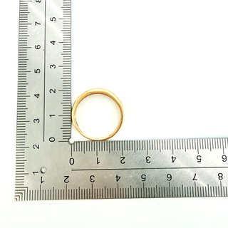 Anillo de oro de 18k circonitas, 2.98 g, T-17.