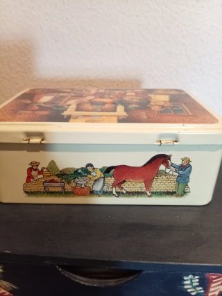Caja Metálica Vintage Decorada