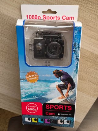 Cámara Deportiva 1080p HD + Accesorios