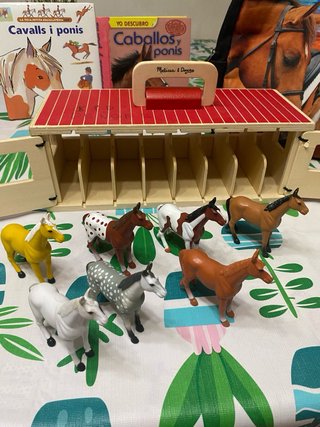 Caballos: lavadero Playmobil, Libros, Mochila ...