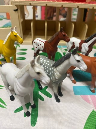 Caballos: lavadero Playmobil, Libros, Mochila ...
