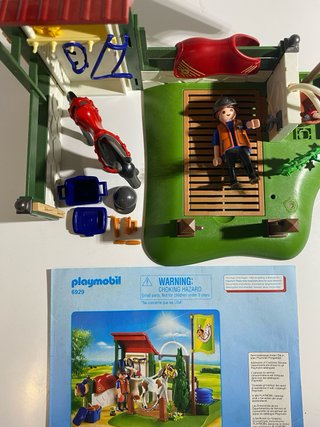 Caballos: lavadero Playmobil, Libros, Mochila ...