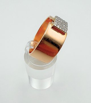 Anillo Oro 18k Circonitas 12.22 gr