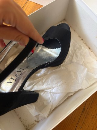 Scarpe con tacco e plateau nere 39