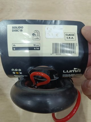 Candado Antirrobo LUMA SOLIDO DISC 18