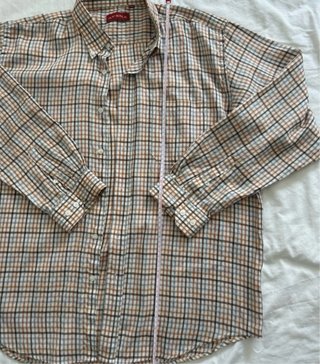 Camisa de cuadros hombre