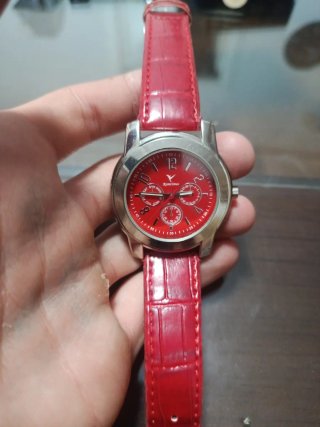Reloj Romtimes Mujer Rojo y Plateado