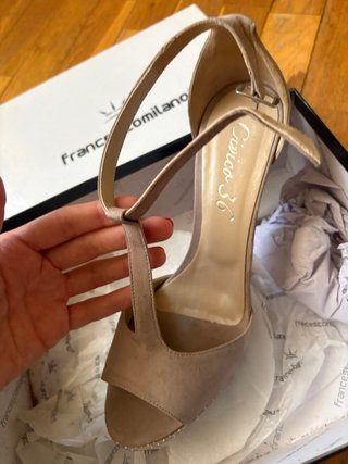 Francescomilano Scarpa Tacco Plateau 39 Beige