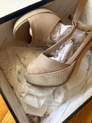 Francescomilano Scarpa Tacco Plateau 39 Beige