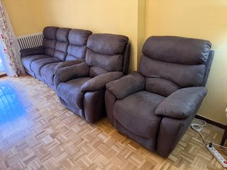 Conjunto de sillones eléctricos reclinables