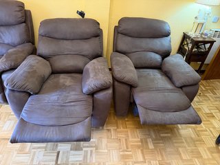Conjunto de sillones eléctricos reclinables