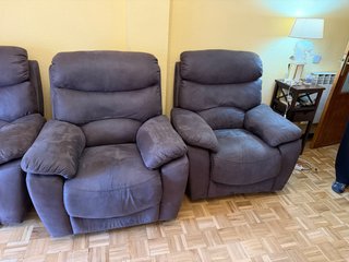Conjunto de sillones eléctricos reclinables