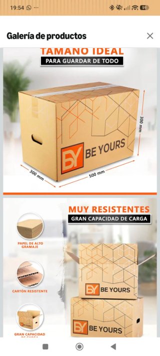 65 Cajas 50x30x30 cm