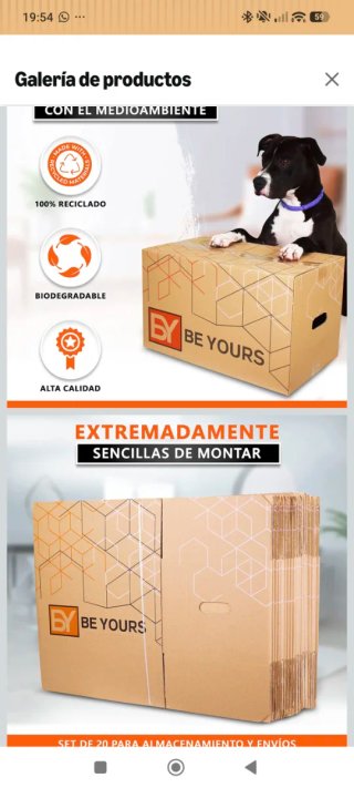 65 Cajas 50x30x30 cm