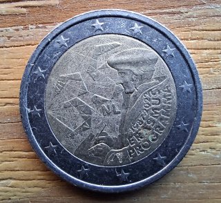 3 Monedas 2€ Erasmus Holanda Francia y España