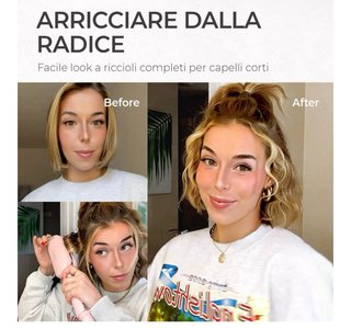 TYMO ROVY Piastra Onde Capelli Rosa Grigio