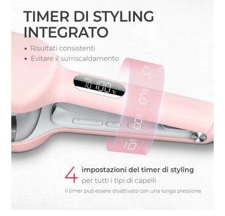 TYMO ROVY Piastra Onde Capelli Rosa Grigio