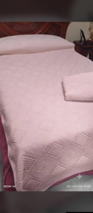 2 Colchas Rosas Claras Cama Pequeña