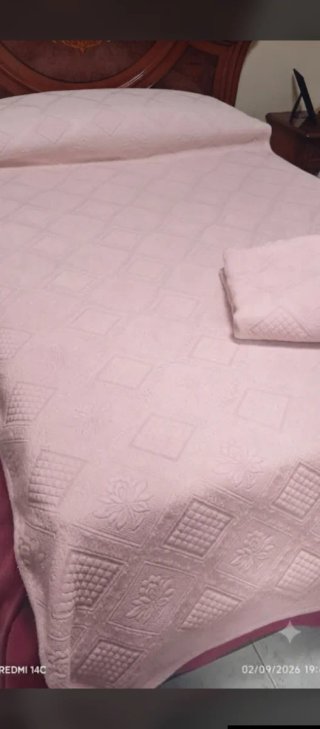 2 Colchas Rosas Claras Cama Pequeña