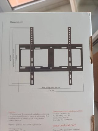 Soporte pared TV One For All 32-65