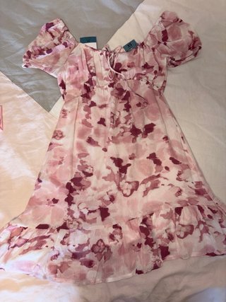 Vestido rosa estampado floral XS