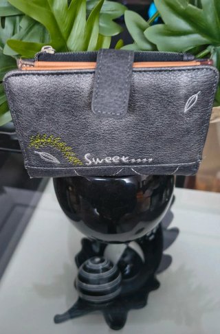 Billetero juvenil Sweet Candy negro