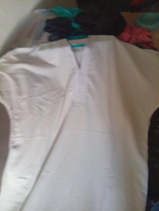 Gandoura Marroquí Blanca Túnica Chil