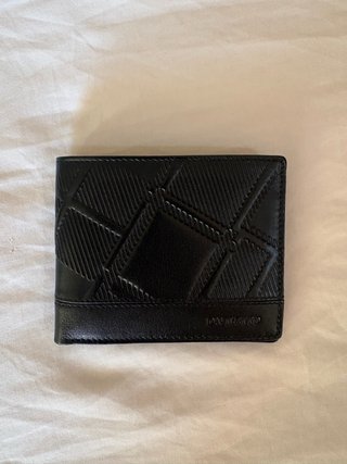 Cartera Daviletto de cuero negra