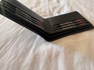 Cartera Daviletto de cuero negra