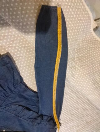 Abito in jeans a balze