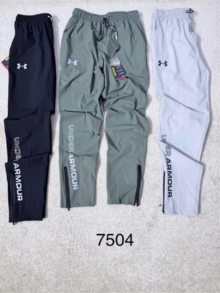Under Armour Pantalones Deportivos Gris/Negro