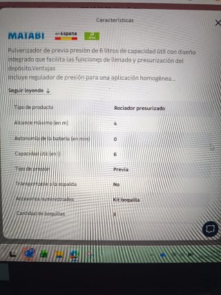 Pulverizador Matabi Kima 9