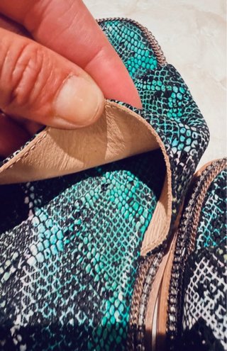 Sandalias Alma en Pena Kenia Turquesa Piel