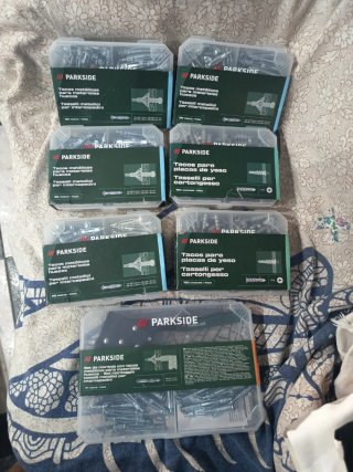 Lote Parkside Tacos Metálicos para Placas de Yeso