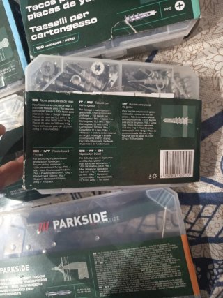Lote Parkside Tacos Metálicos para Placas de Yeso