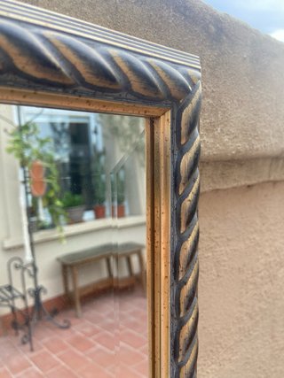 Espejo Marco Decorativo Dorado y Plateado