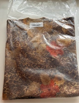 Maglia Vintage Giuggio Lurex Lamé Oro Anni '80