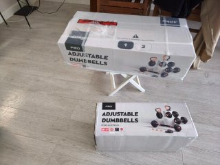 Kit Mancuernas 40kg + Barra + Pesa Rusa + sensor