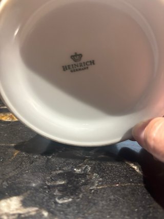 Jarrón vintage porcelana dorado