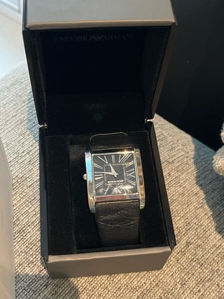 Reloj Emporio Armani Negro y Plateado