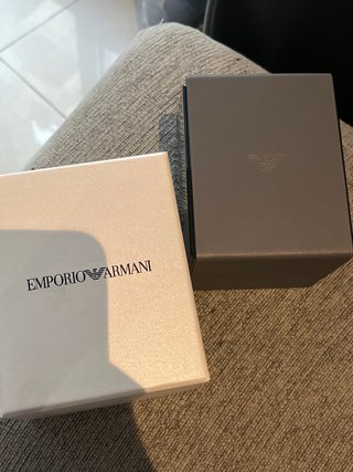 Reloj Emporio Armani Negro y Plateado