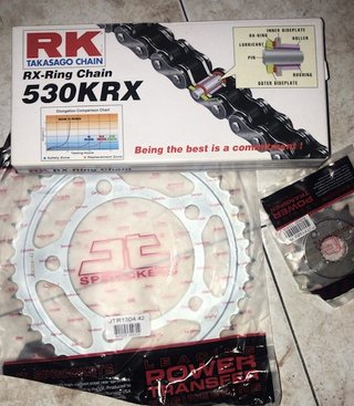 Kit Transmisión RK 530KRX Cadena Corona Piñón