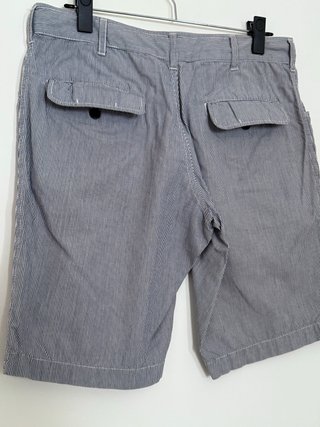Bermudas Benetton Rayas Azul Blanco