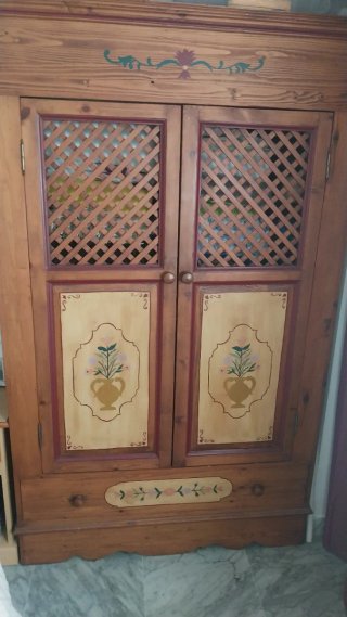 Armario vintage roble pintado