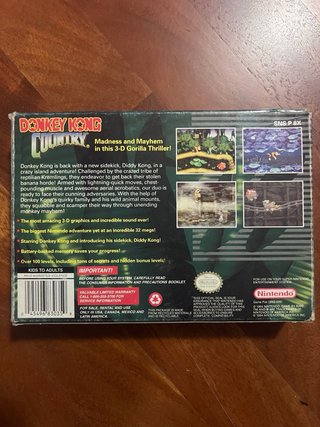 Donkey Kong Country Super Nintendo SNES