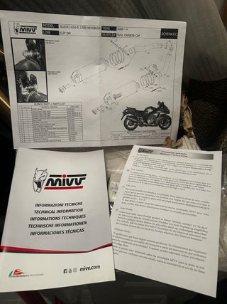 Tubo de escape MIVV Carbono Suzuki Hayabusa