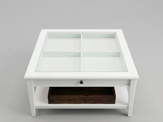 Mesa de centro IKEA Liatorp blanca con cristal