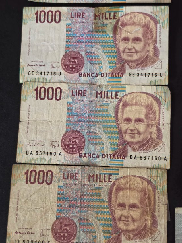 Lote Billetes Italianos Lira (Varios Valores)