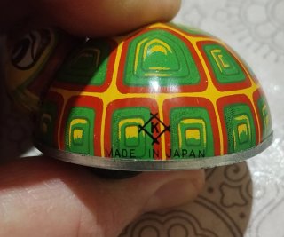 Tortuga de Hojalata Vintage Koyo Japón 1955
