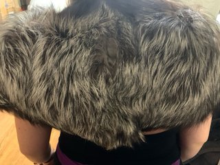 Cuello abrigo o Capa de pelo para Fiesta o bodas